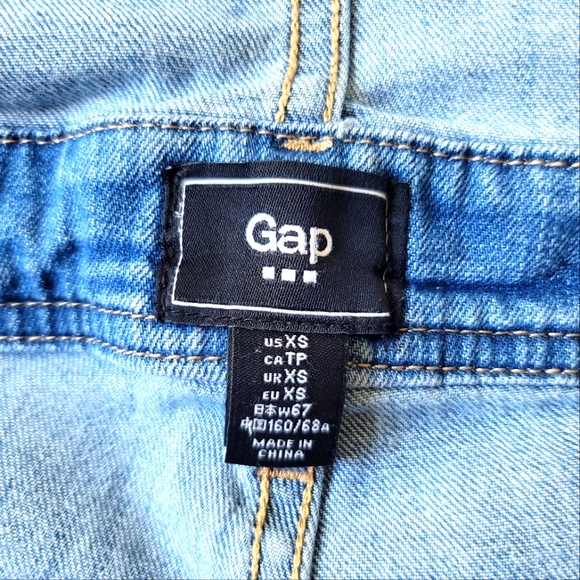 Gap Short Denim Overalls Size XS - Picture 11 of 14